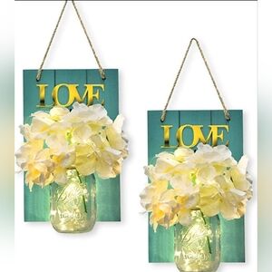 Set of Two Wall Hangings Decor